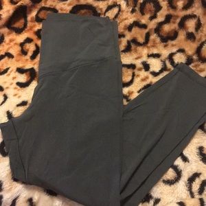 Gray Cropped High-waisted Leggings Aerie XL